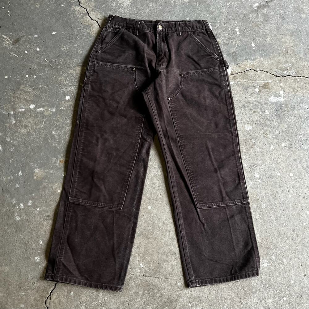 Carhartt brown double knee work wear carpenter pants